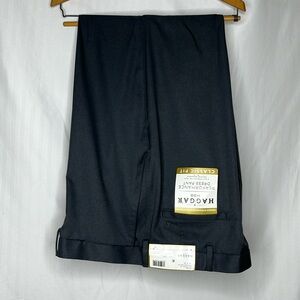 Haggar NWT Classic Fit  Dress Pant Men Sz 44x30 charcoal, Heather dress pants,